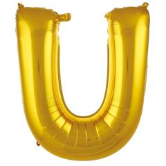 U- HARF 34'' ALTIN RENK BALON 76 CM