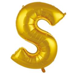 S- HARF 34'' ALTIN RENK BALON 76 CM