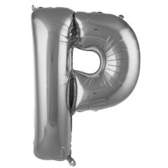 P- HARF 34'' GÜMÜŞ RENK BALON 76 CM