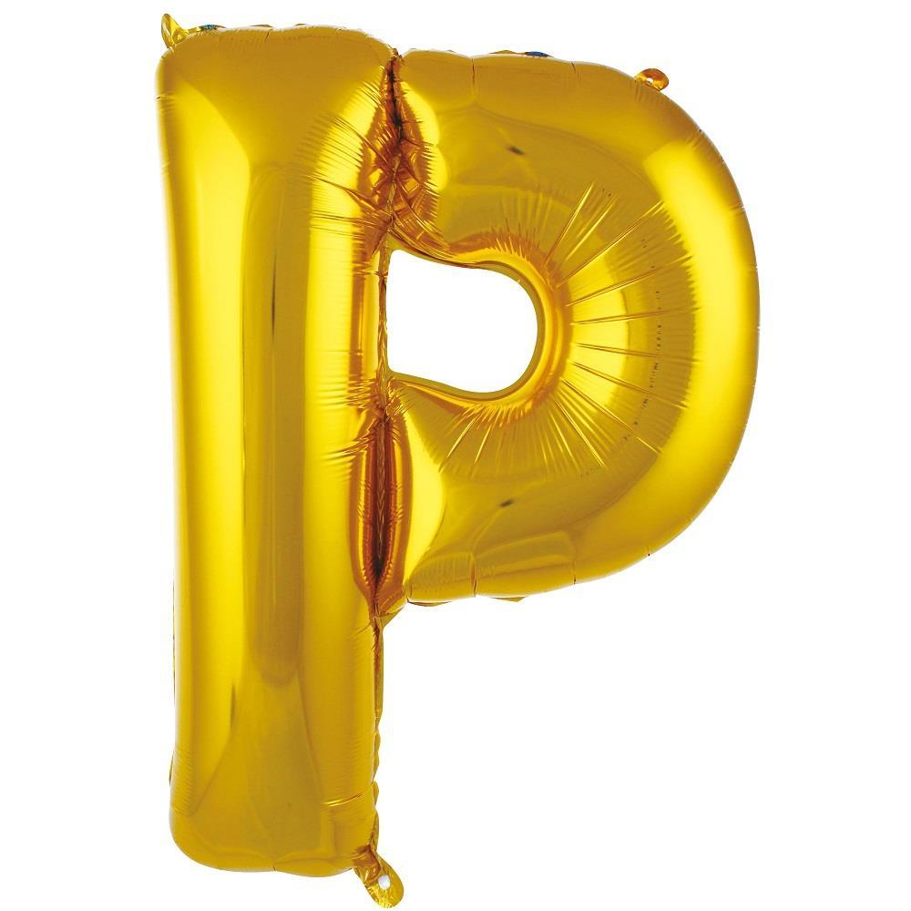 P- HARF 34'' ALTIN RENK BALON 76 CM