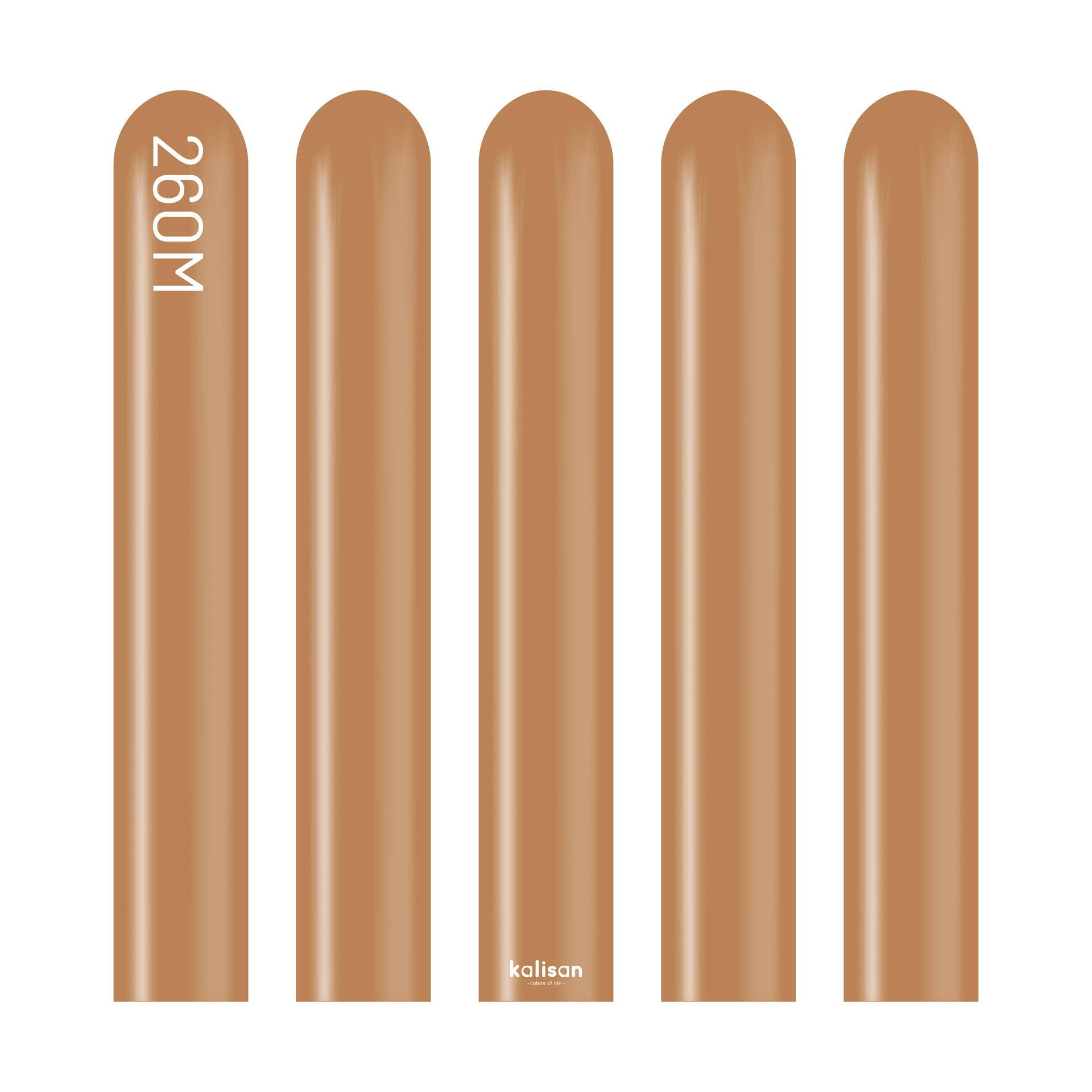 Pastel Karamel Kahve Sosis Balon (Caramel Brown) 100'lü