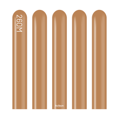 Pastel Karamel Kahve Sosis Balon (Caramel Brown) 100'lü