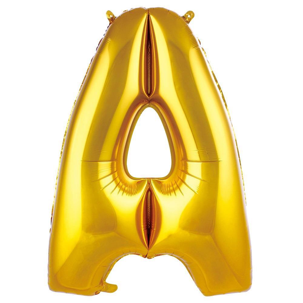 A- HARF 34'' ALTIN RENK BALON 76 CM