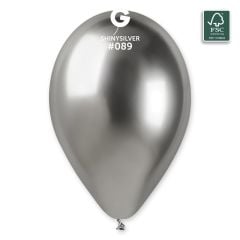 13'' Gemar Shine Balon Gümüş 50'li