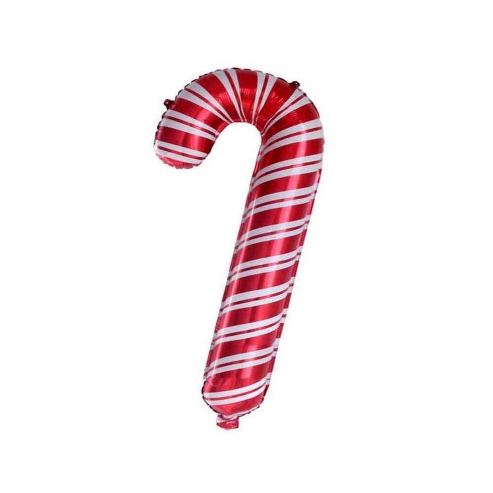 Kırmızı Baston Folyo Balon 90x63