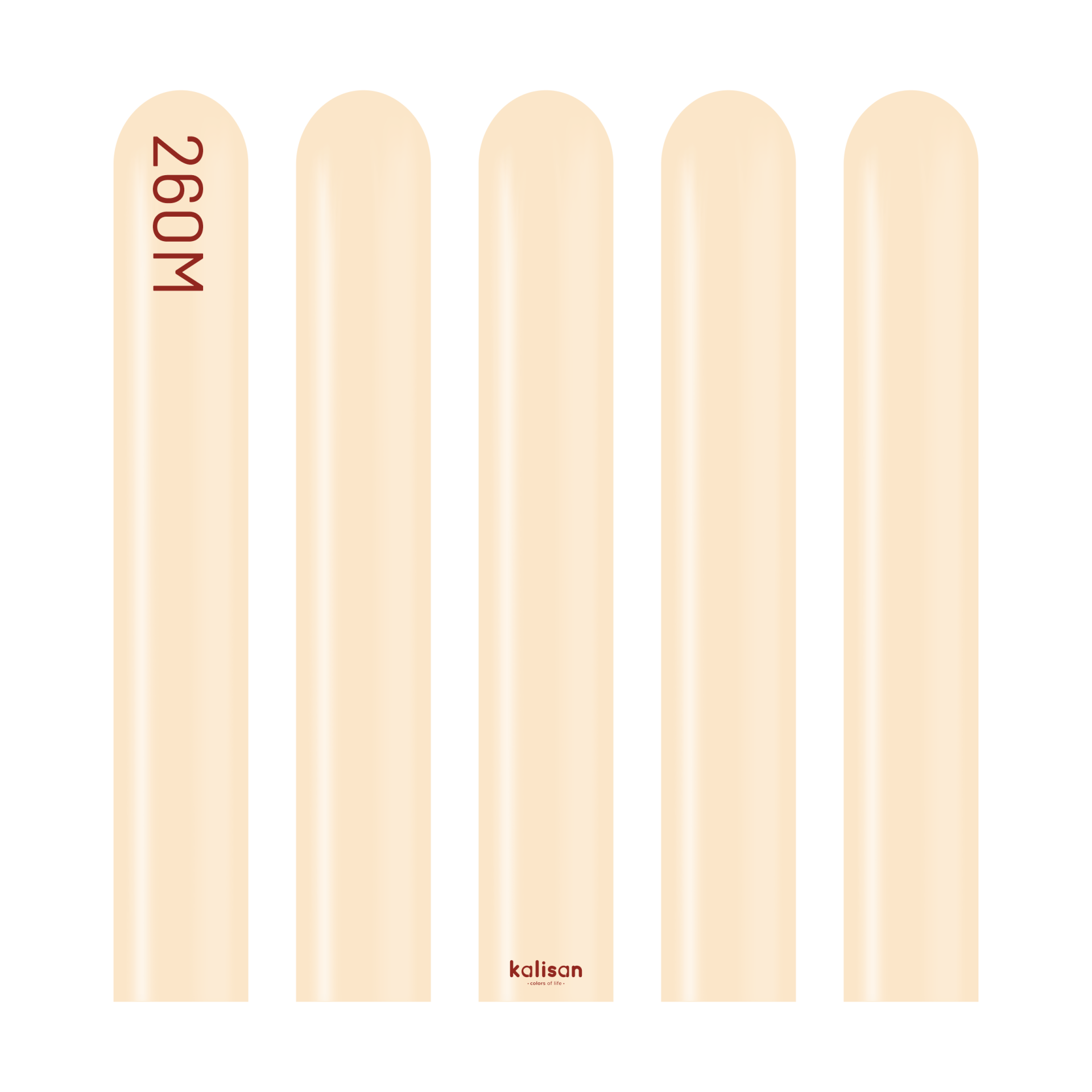 Pastel Açık Kahve Sosis Balon (Blush) 100'lü