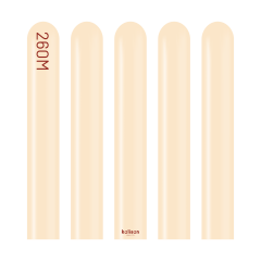 Pastel Açık Kahve Sosis Balon (Blush) 100'lü