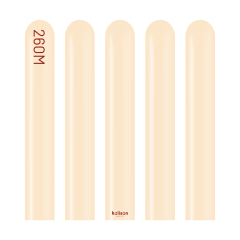 Pastel Açık Kahve Sosis Balon (Blush) 100'lü