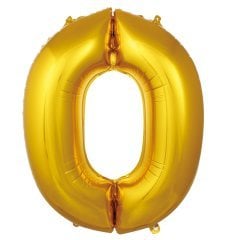 0- RAKAM 34'' ALTIN RENK BALON 76 CM