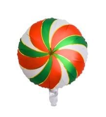 18'' Kırmızı Yeşil Şeker Folyo Balon