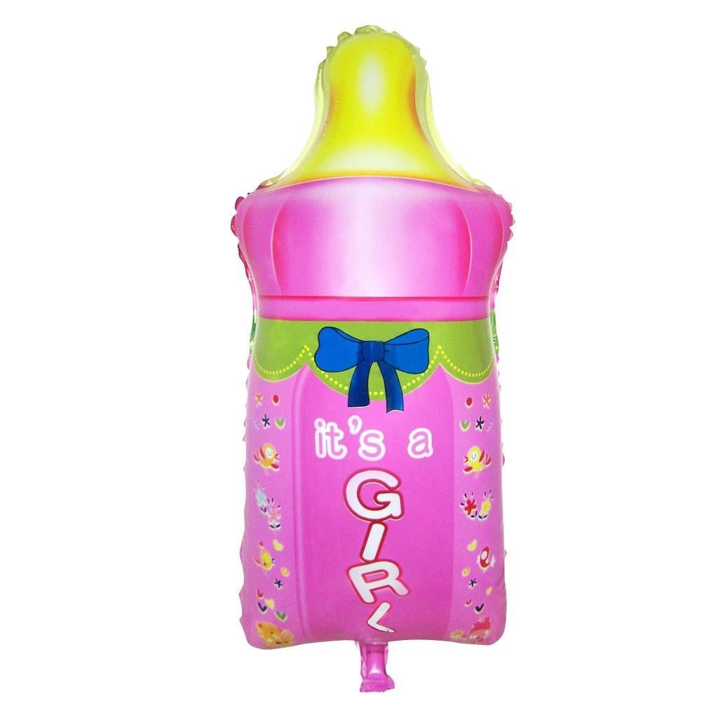 Pembe Biberon Folyo Balon