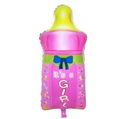 Pembe Biberon Folyo Balon