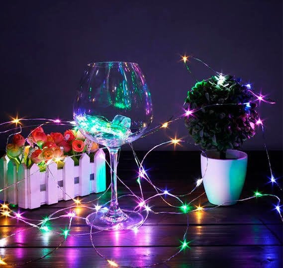 4m Pilli Renkli Peri Led