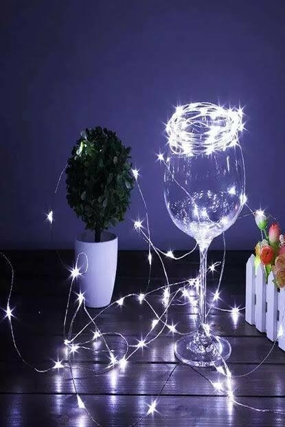4m Pilli Beyaz Peri Led