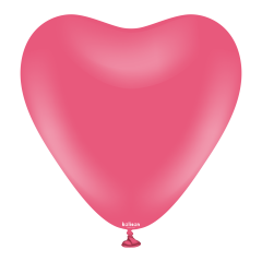 12'' Kalp Fuşya Balon 25'li