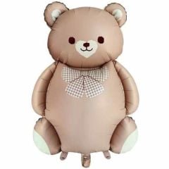 Karamel Ayı Folyo Balon 56,5x90