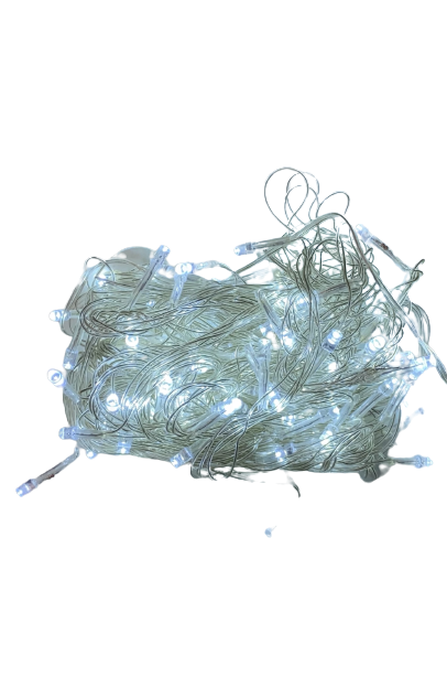 7m 220V Fişli Beyaz Led Işıklandırma 100Ledli