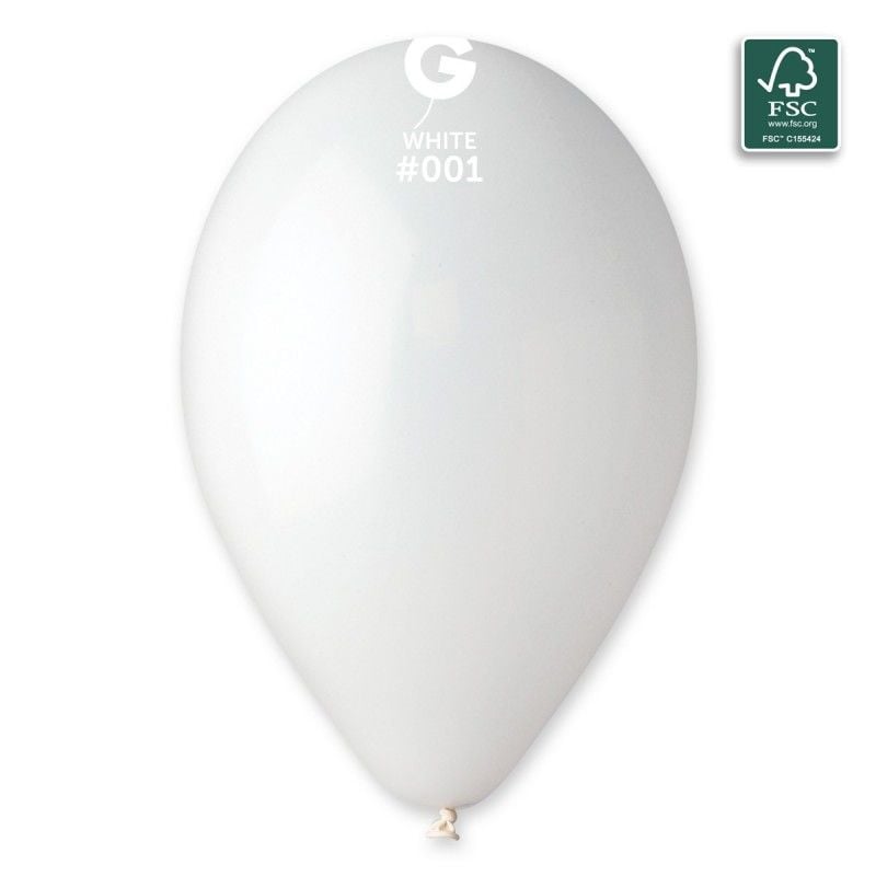 13'' Gemar Pastel Beyaz Balon 100'lü