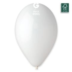 13'' Gemar Pastel Beyaz Balon 100'lü