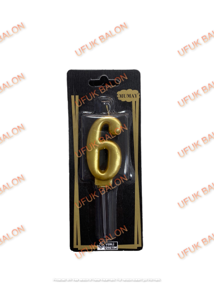 6-Metalik Altın Mum