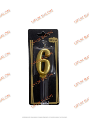 6-Metalik Altın Mum