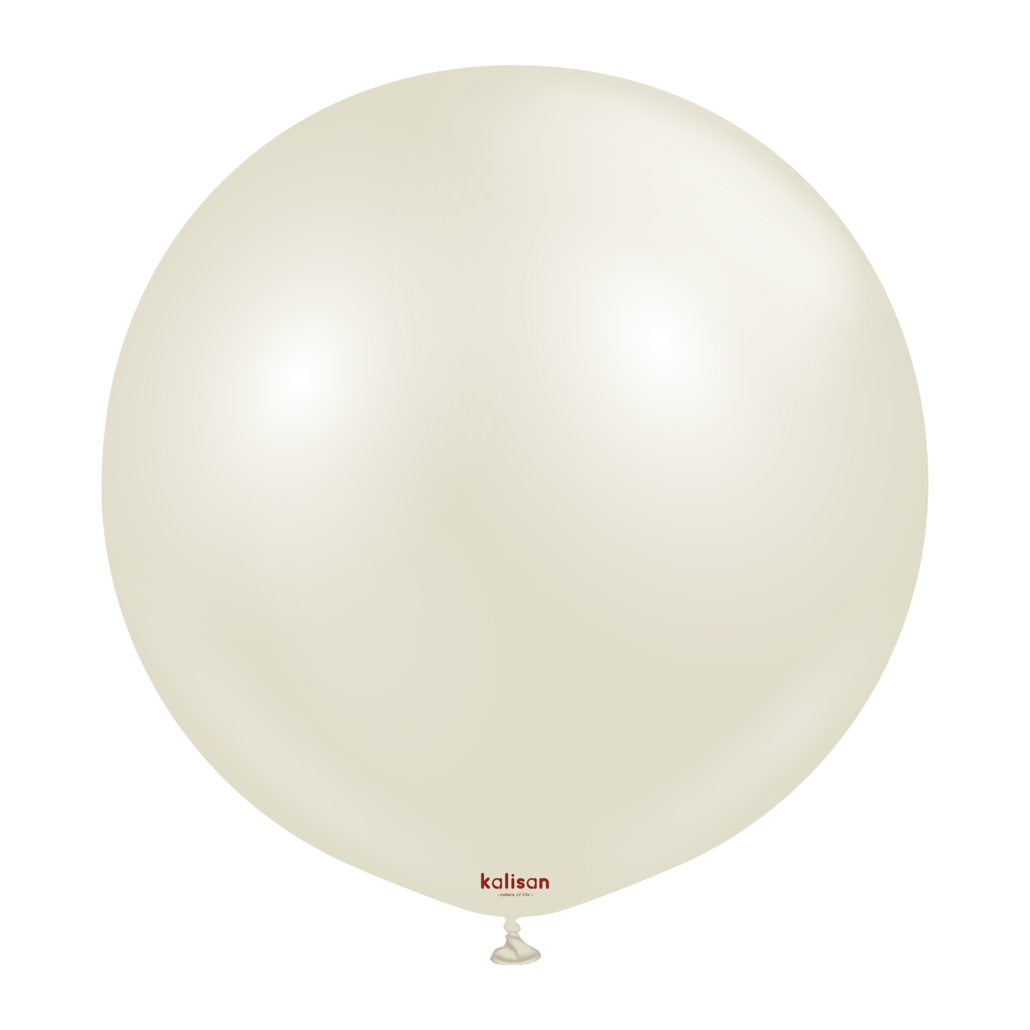 24'' Aura Balon Ivory White 2'li