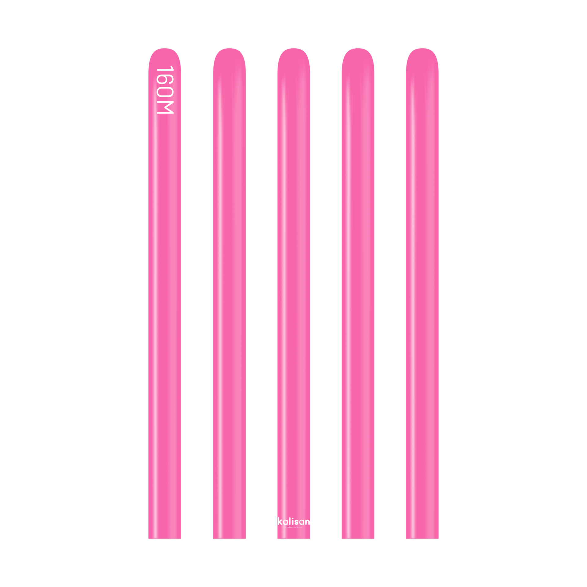 160M Pastel Fuşya Sosis Balon (Fuchsia) 50'li Nozzle Up