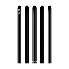 160M Pastel Siyah Sosis Balon (Black) 50’li Nozzle Up