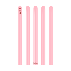 160M Pastel Doğal Pembe Sosis Balon (Flamingo Pink) 50'li Nozzle Up