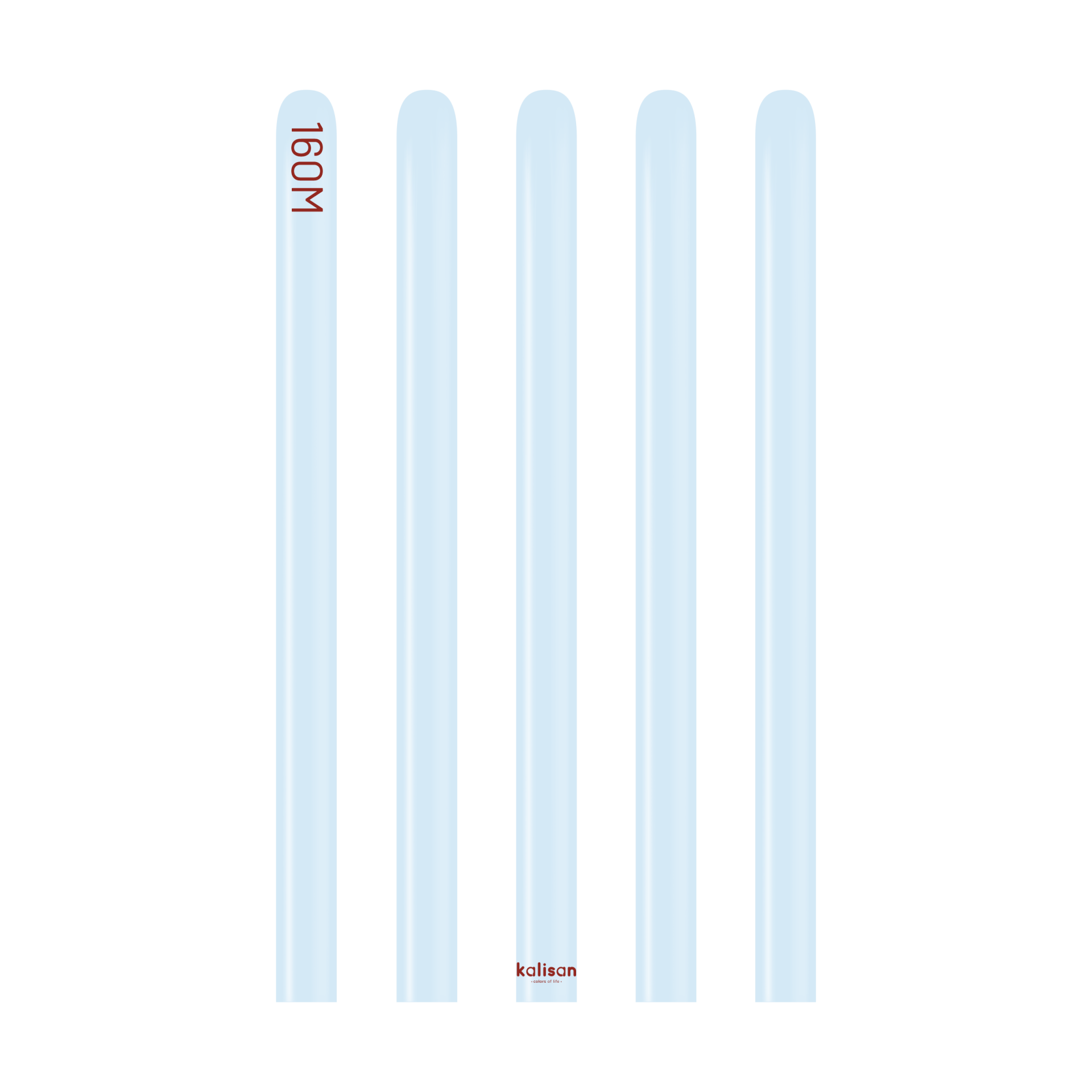 160M Makaron Bebek Mavi Sosis Balon (Mac Baby Blue) 50'li Nozzle Up