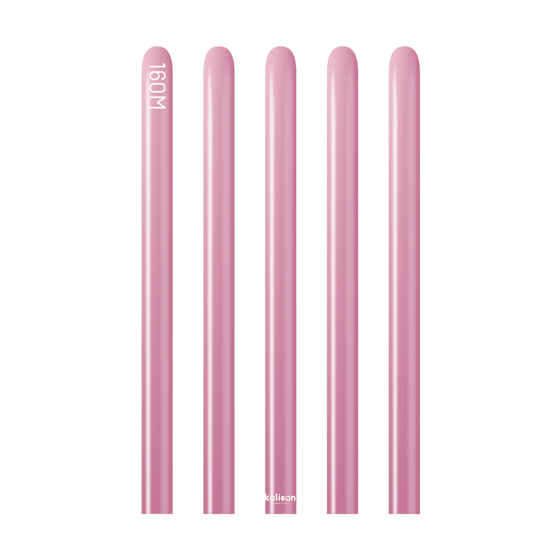 160M Mirror Pembe Sosis Balon (Pink) 50'li Nozzle Up