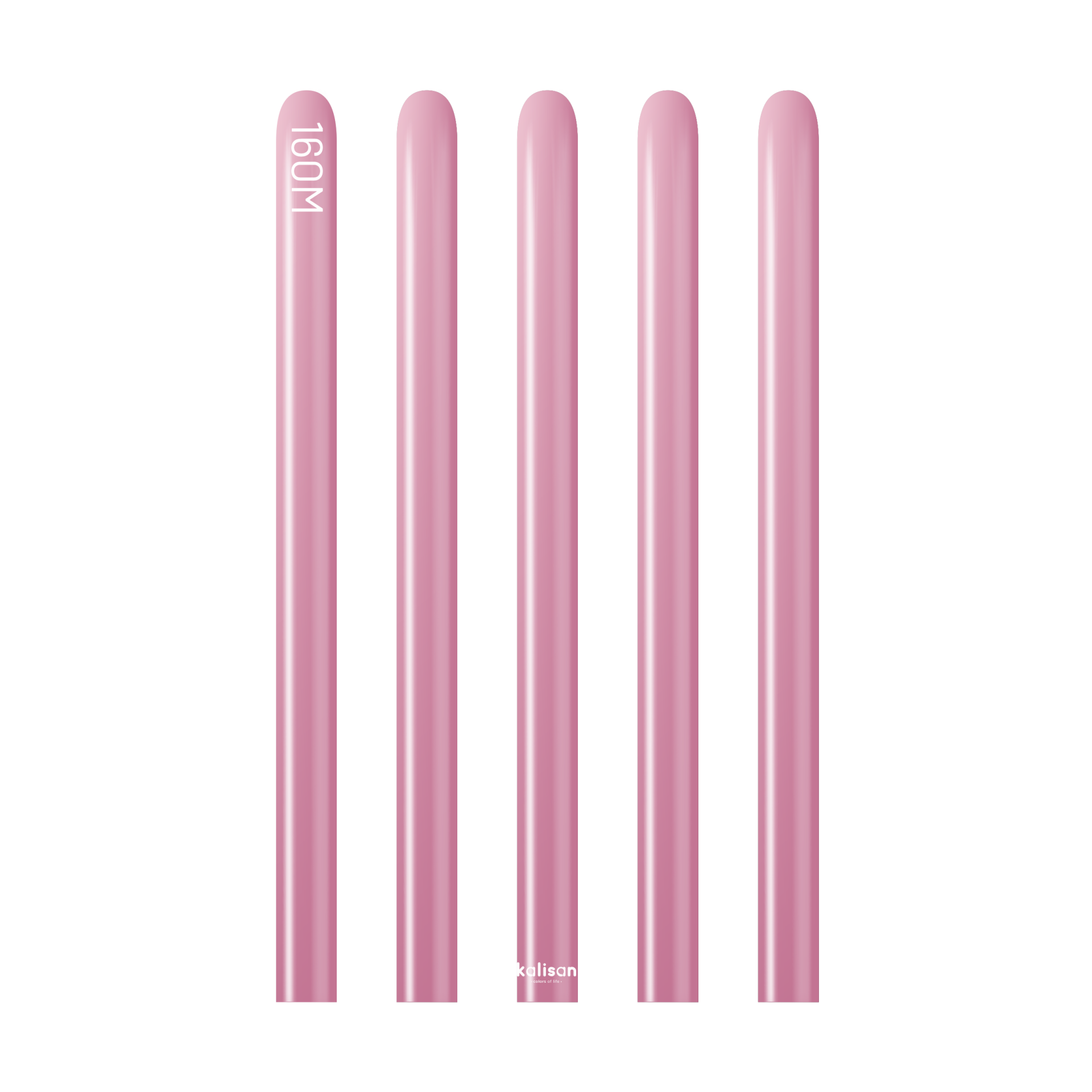 160M Mirror Pembe Sosis Balon (Pink) 50'li Nozzle Up