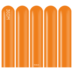 360M Pastel Turuncu Sosis Balon (Orange) 50'li Nozzle Up