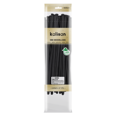 360M Pastel Siyah Sosis Balon (Black) 50'li Nozzle Up