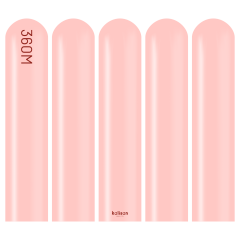 360M Pastel Bebek Pembe Sosis Balon (Baby Pink) 50'li Nozzle Up
