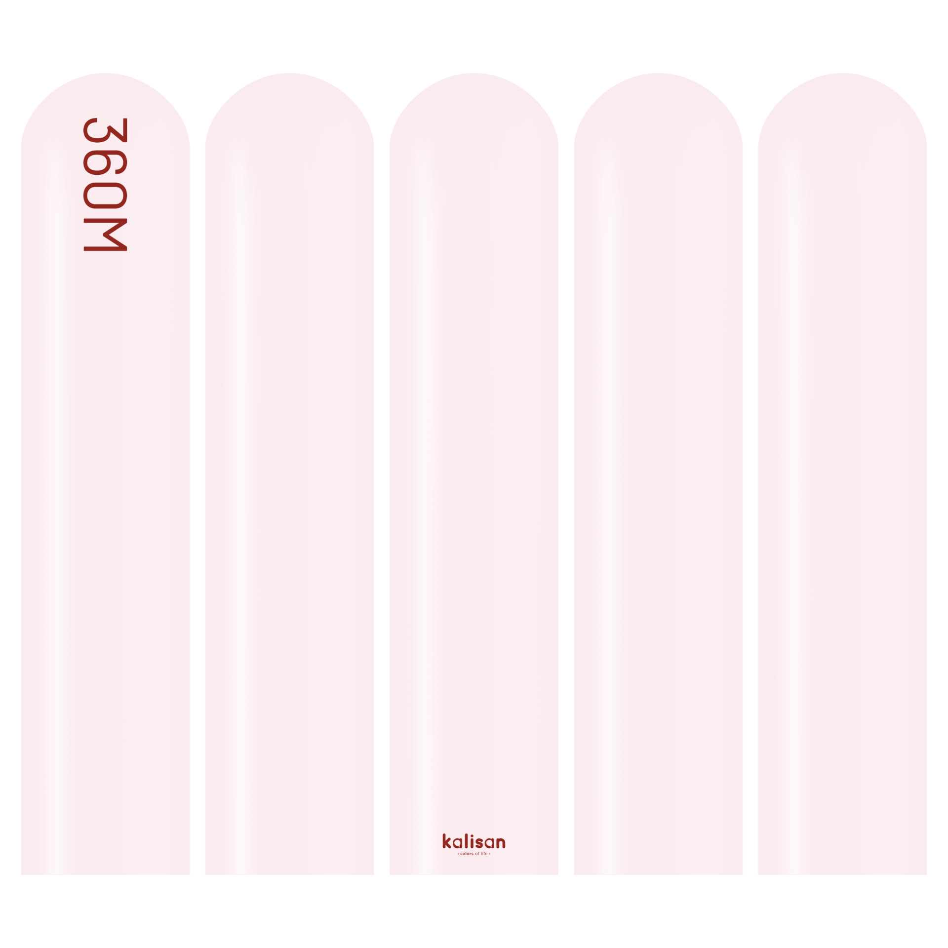 360M Makaron Pale Pembe Sosis Balon (Pale Pink) 50'li Nozzle Up