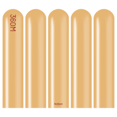 360M Metalik Altın Sosis Balon (Metallic Gold) 50'li Nozzle Up