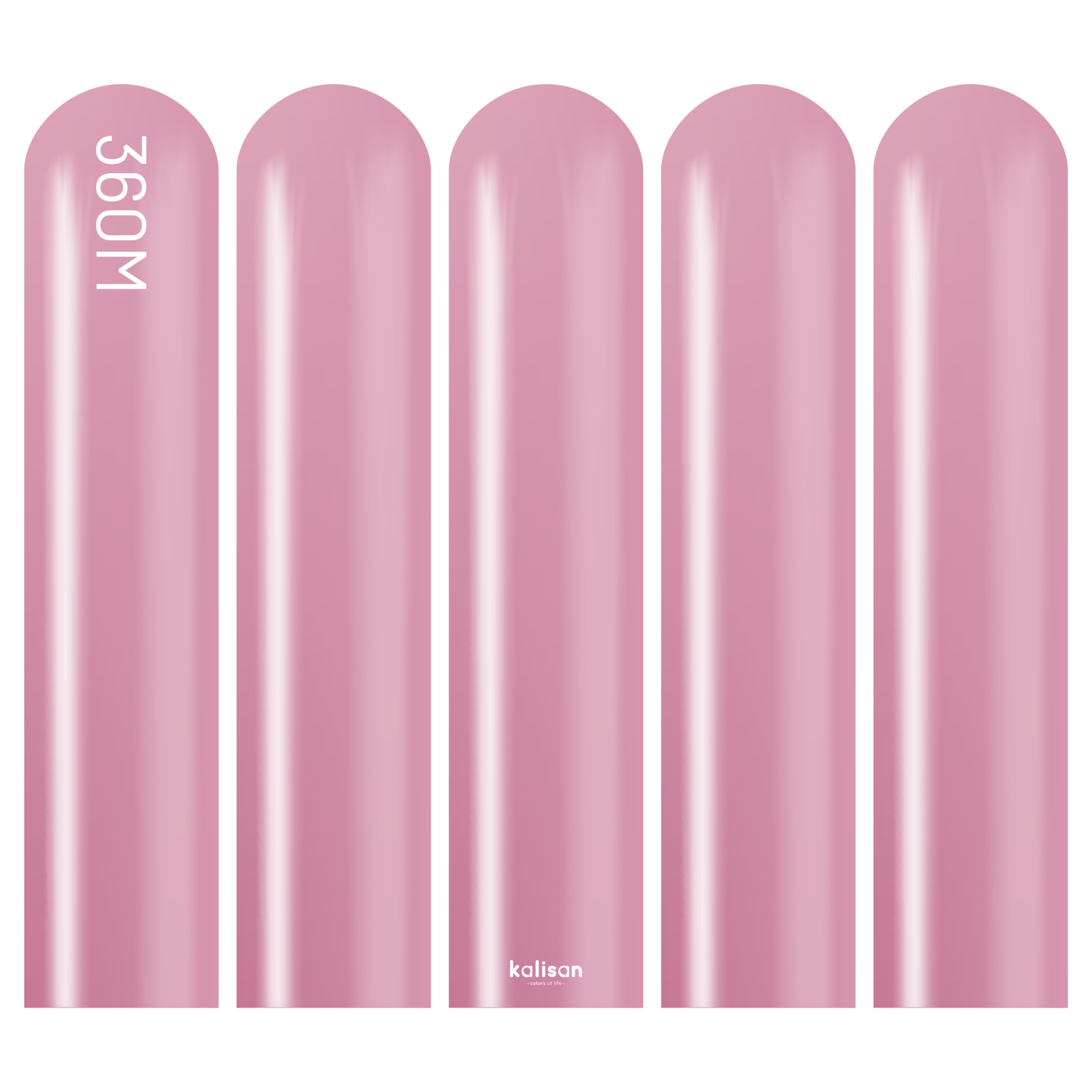 360M Mirror Pembe Sosis Balon (Pink) 50'li Nozzle Up