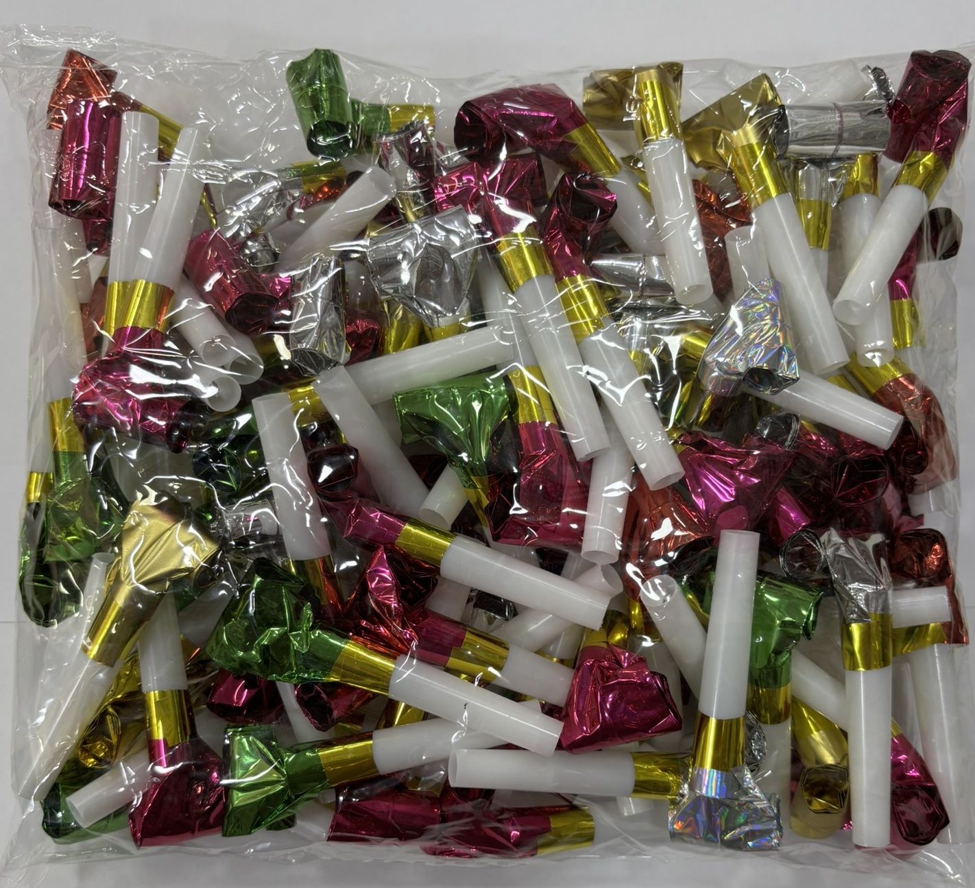 Büyük Düdüklü Dil Renkli Karışık 100'lü