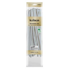 360M Pastel Beyaz Sosis Balon (White) 50'li Nozzle Up