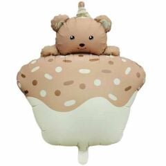 Retro Karamel Kek Folyo Balon 51x54.5