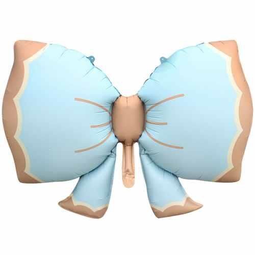 Retro Mavi Fiyonk Folyo Balon 92x58.5