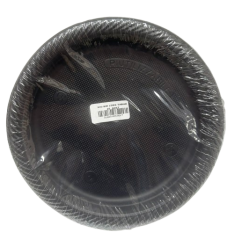 Plastik Siyah Tabak  25'li