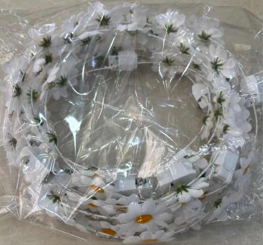 Ledli Papatya Taç 12'li