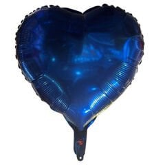 18'' Gece Mavisi Kalp Folyo Balon