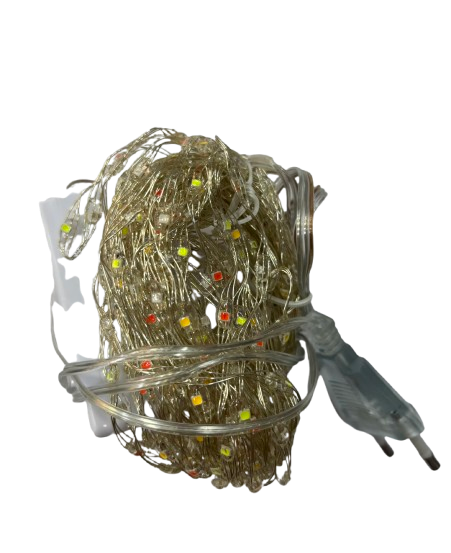 10m. Dış Mekan Renkli Peri Led Fişli 400L