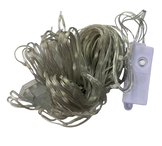 3x2 Damla Led Perde Beyaz 200L Eklemeli