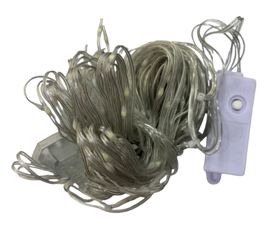 3x2 Damla Led Perde Beyaz 200L Eklemeli