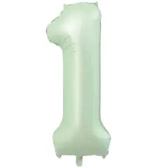 1- RAKAM 34'' RETRO YEŞİL RENK BALON 76 CM