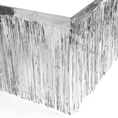 75x360cm Gümüş Masa Eteği